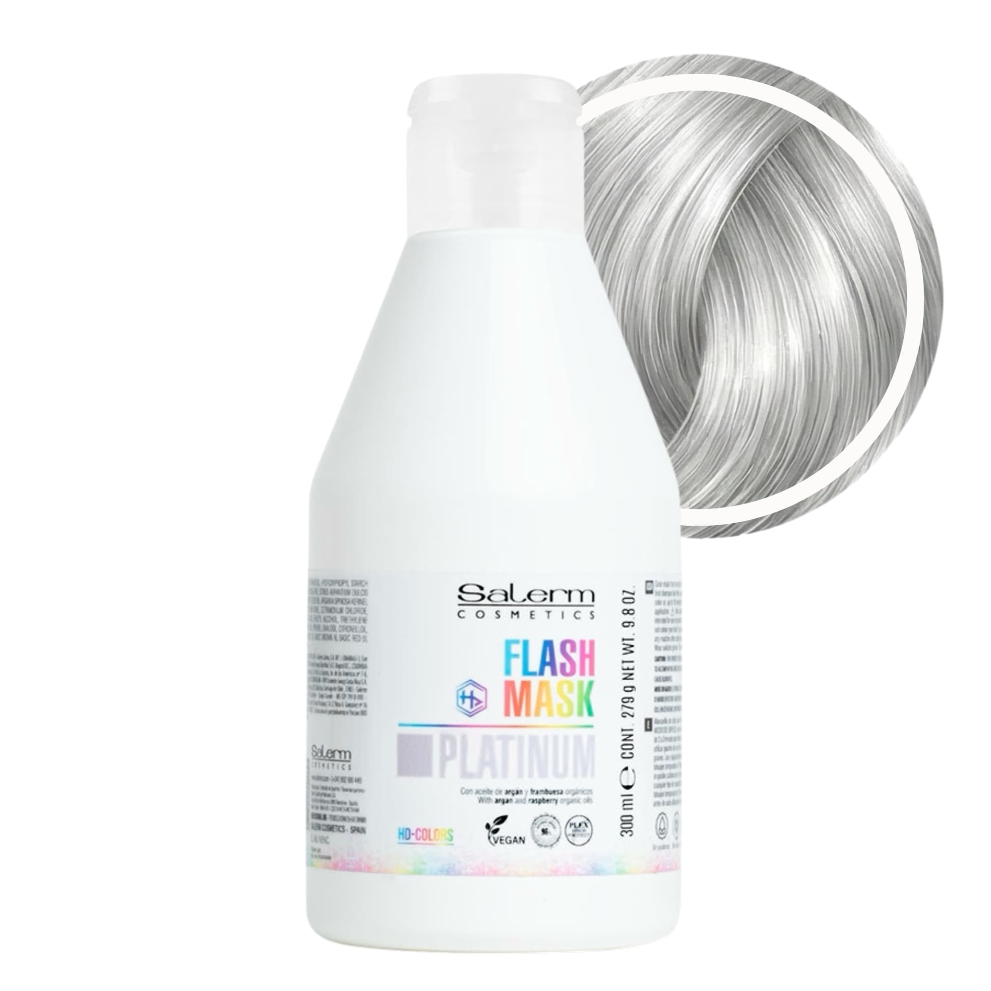 Salerm HD Colors Flash Mask barvicí maska platinová 300 ml