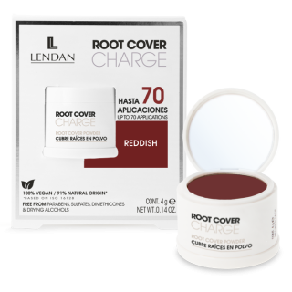 Lendan Root Cover pudr pro zakrytí odrostů a šedin červený 4 g