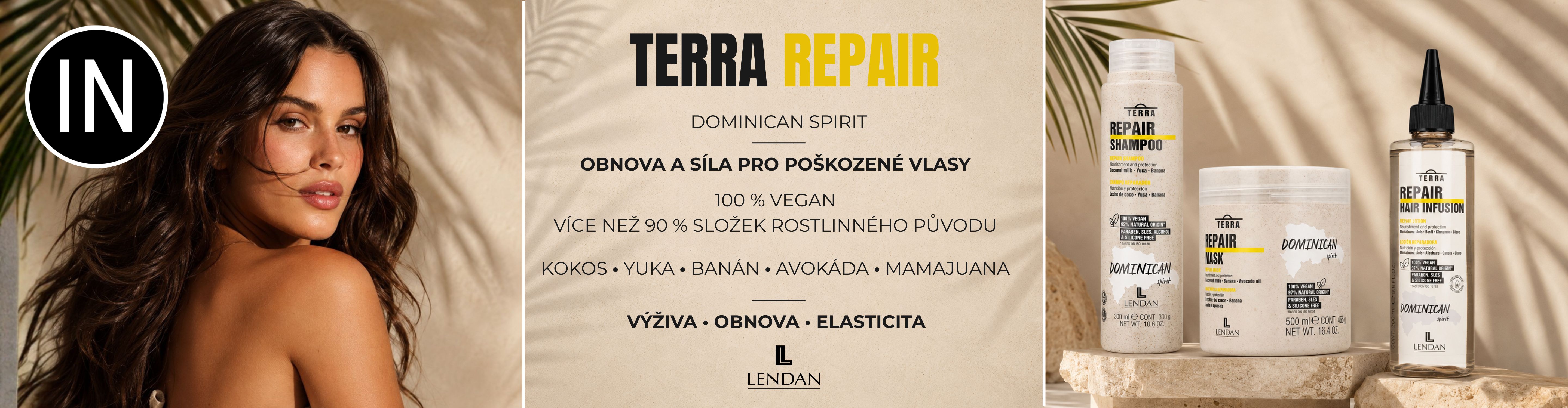 Lendan Terra Repair: Tropická obnova poškozených vlasů